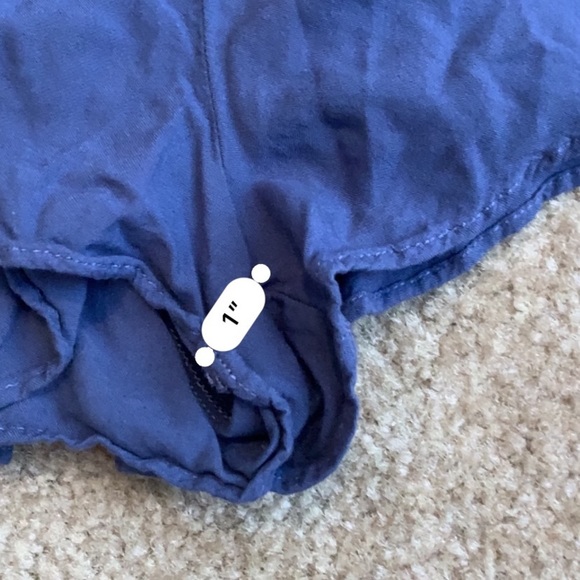 American Eagle blue boho crochet flow shorts - Picture 5 of 5